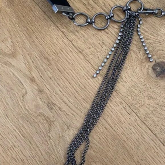 NWOT love strength leather and rhinestone belt, M/L - Picture 7 of 7